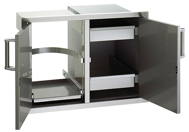 firemagic flush mounted double doors
